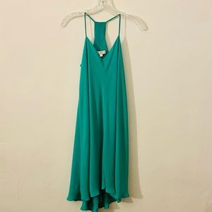 Loft Spaghetti Strap V-Neck Dress